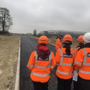 Pupils taking part in engineer work