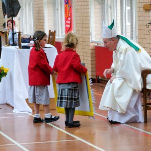 Bishop with children