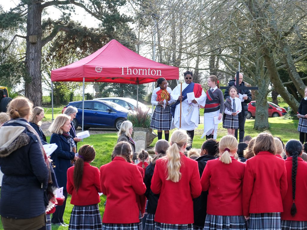 Students at the annual Stations Of The Cross