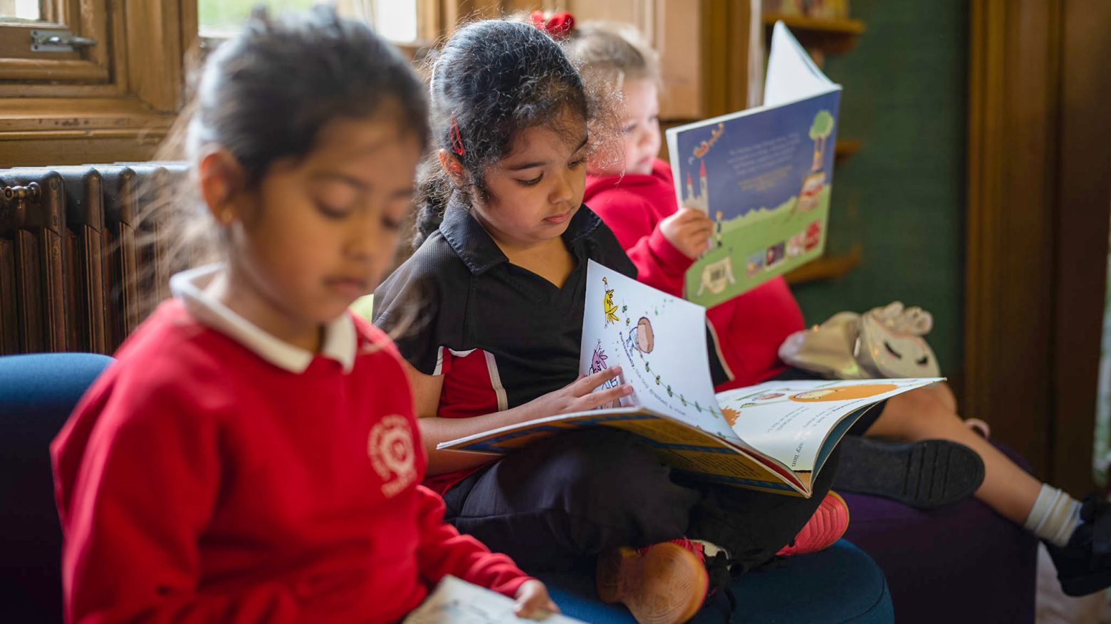 EYFS Reading In Library
