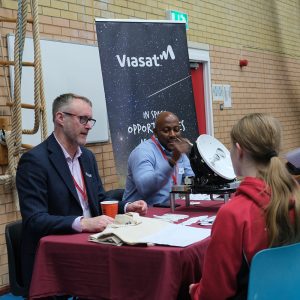 Students at a careers fair