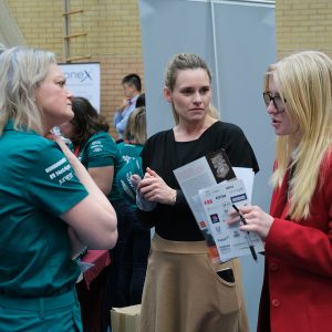 children at a careers fair