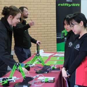 students at the jobs fair