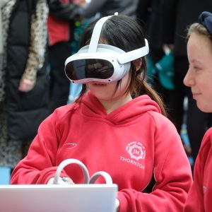 Students using VR sets