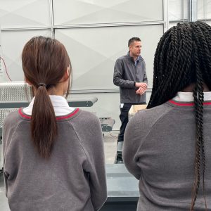 Girls listening to a talk