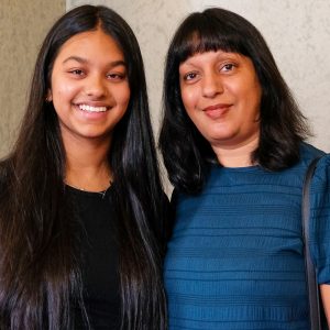 girl with her mum