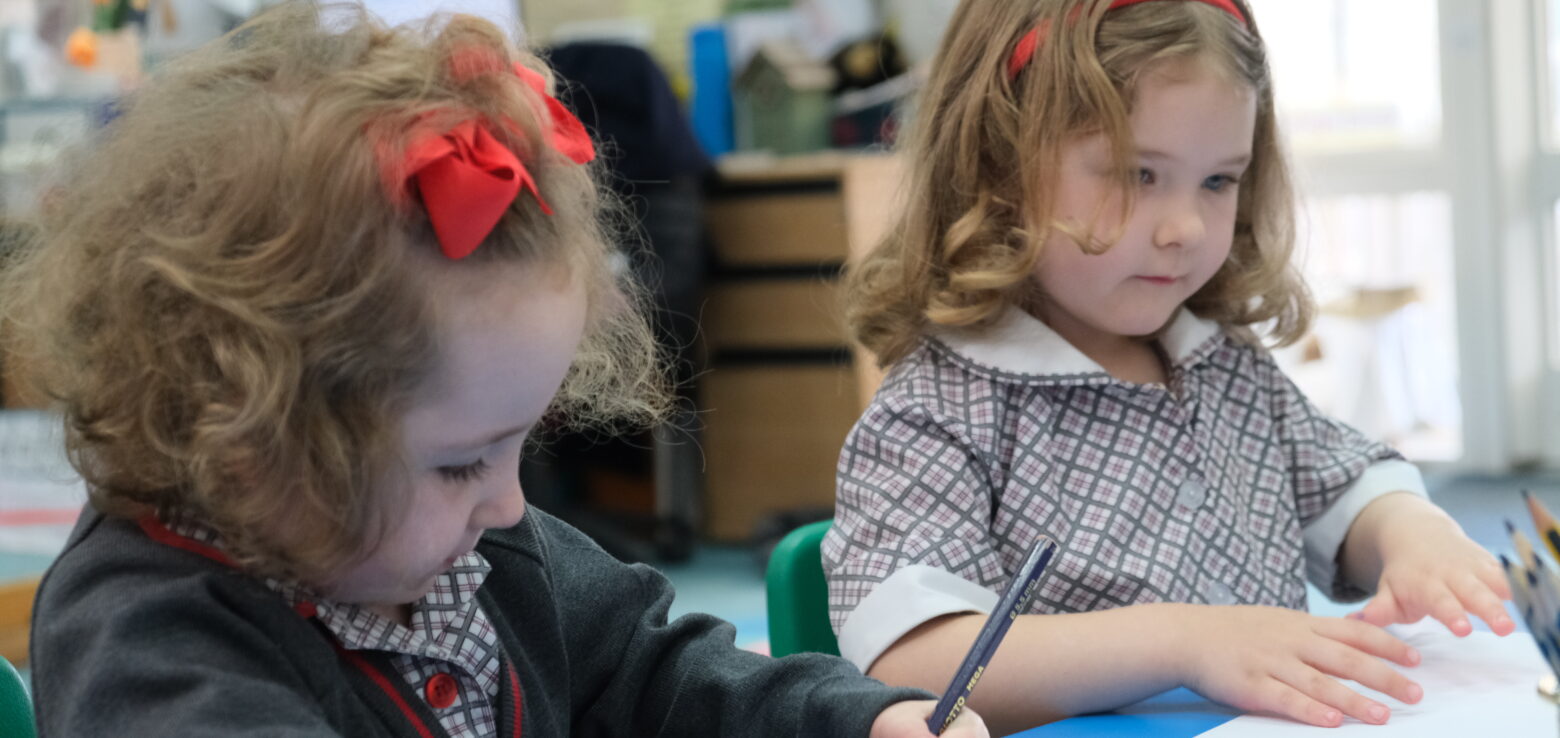 pre prep pupils in class