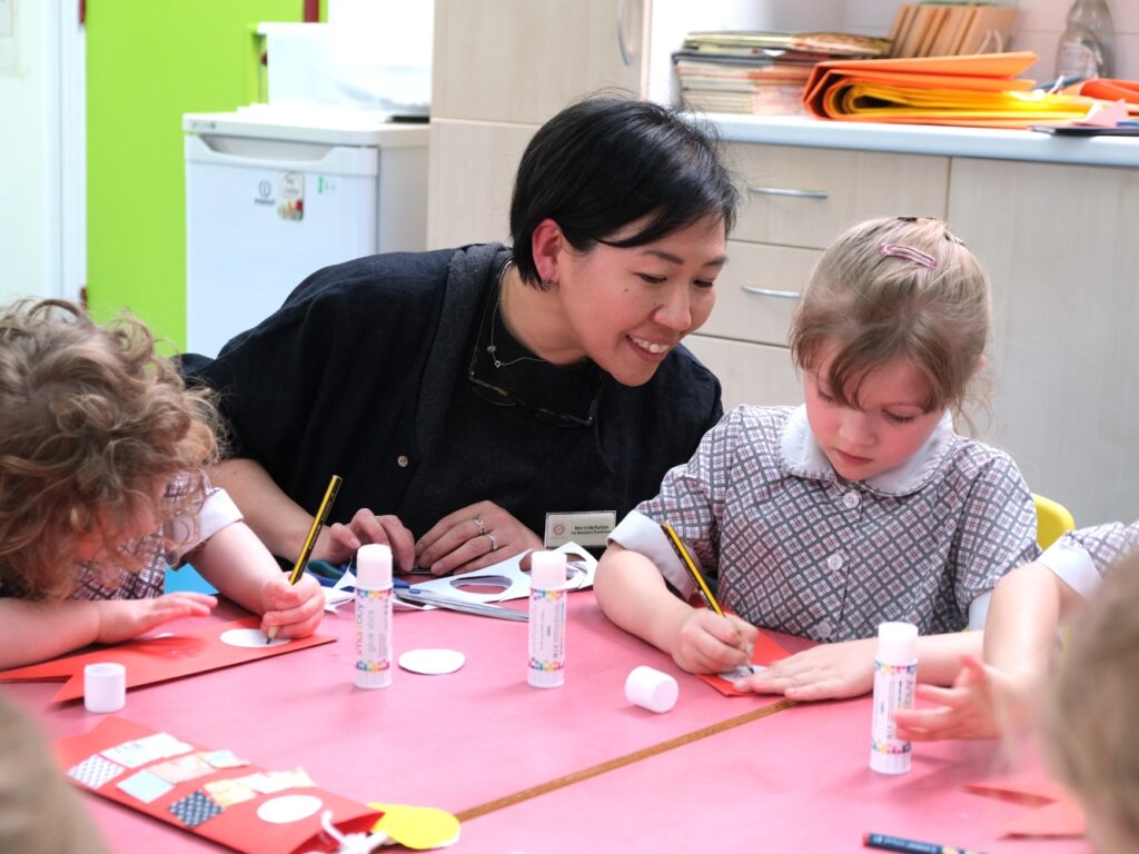 reception students in Japanese week