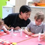 reception students in Japanese week