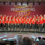 Group of girls performing on stage